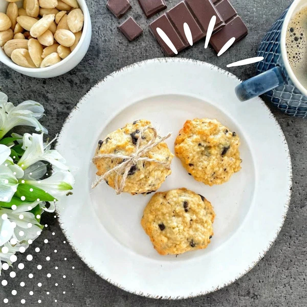 Mandle v kokosu - recept